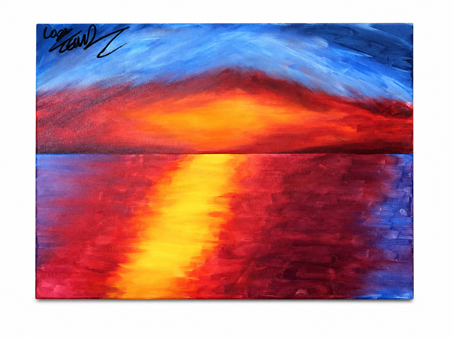 Emberwater Sunset original painting