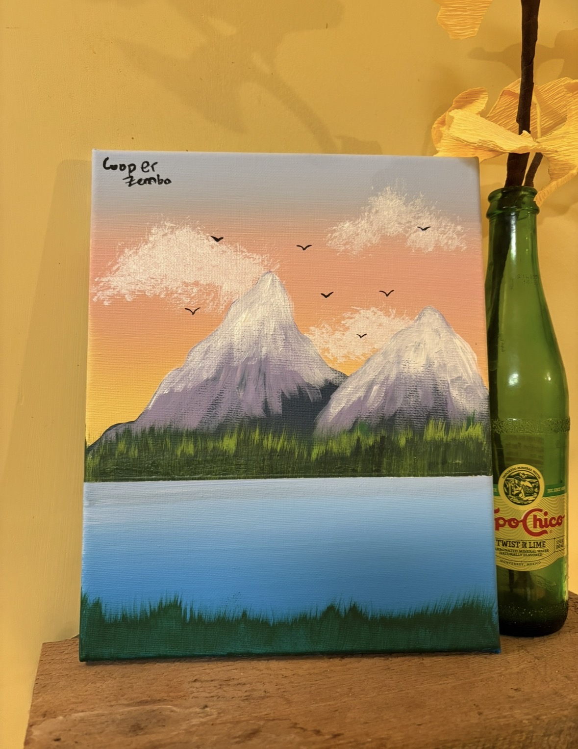 Mountain Lake original artwork