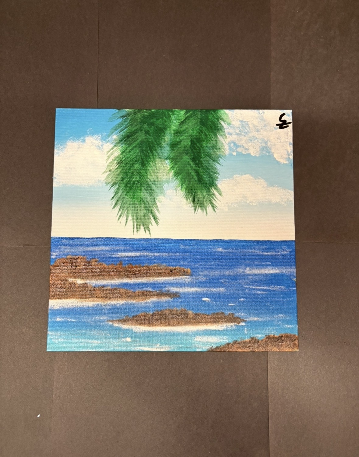 Island View original artwork
