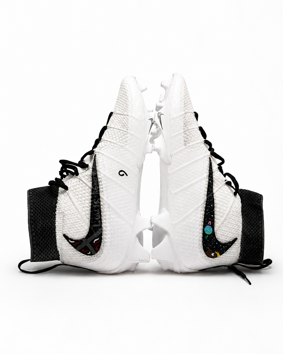 Lil Uzi themed custom cleats example