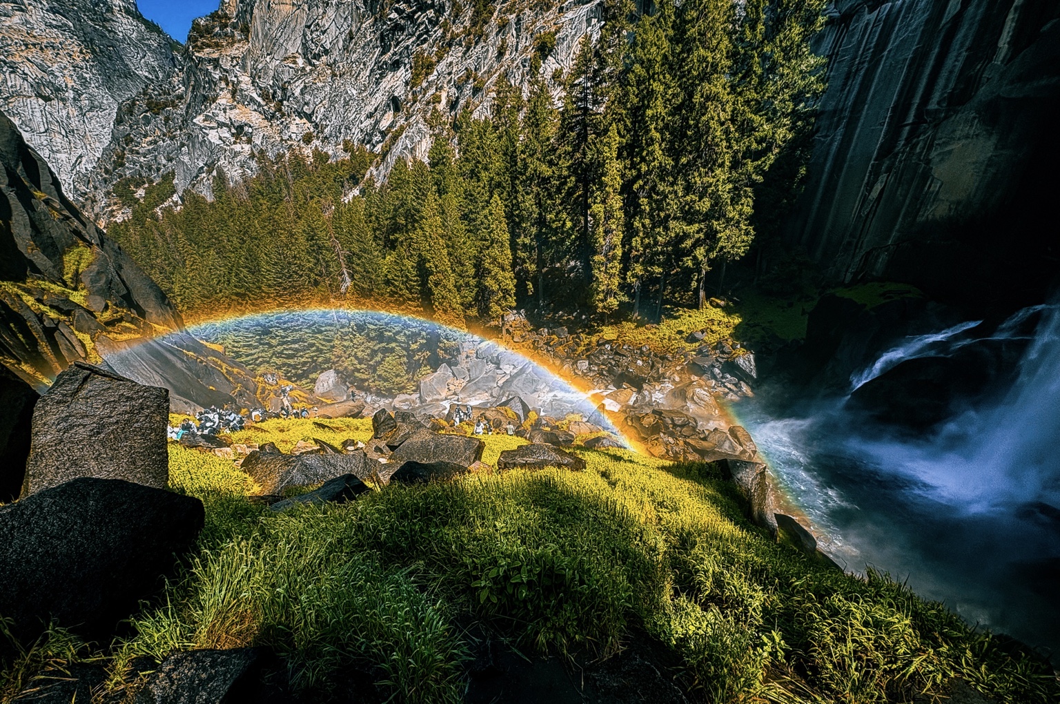 Rainbow at the Falls fine-art photograph by Cooper Zembo
